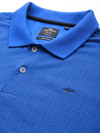 Park Avenue Men Print Polo Collar Slim Fit T-shirt
