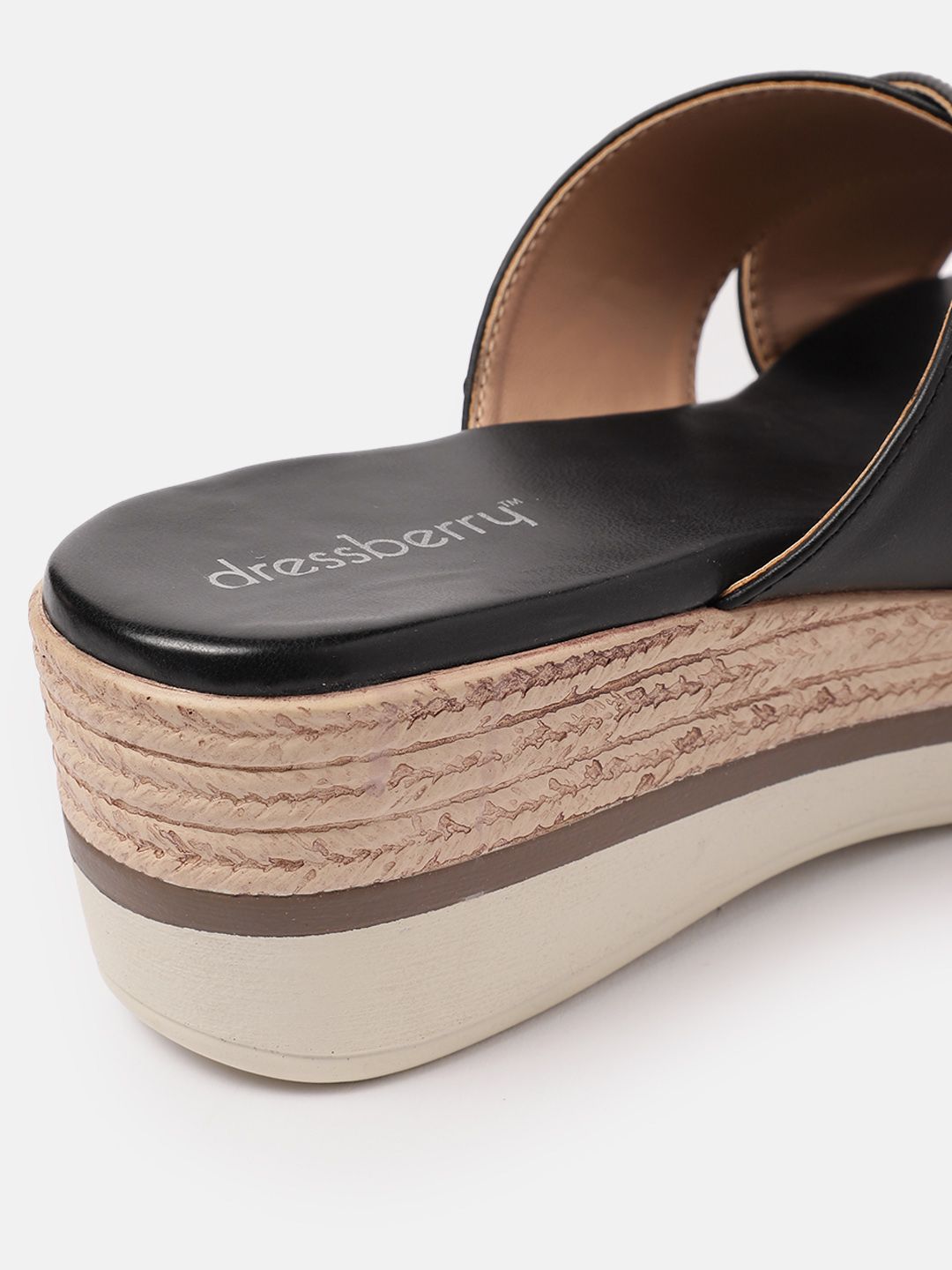 DressBerry Open Toe Flatform Heels