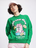 DressBerry Typography Printed Tonic Sweatshirt