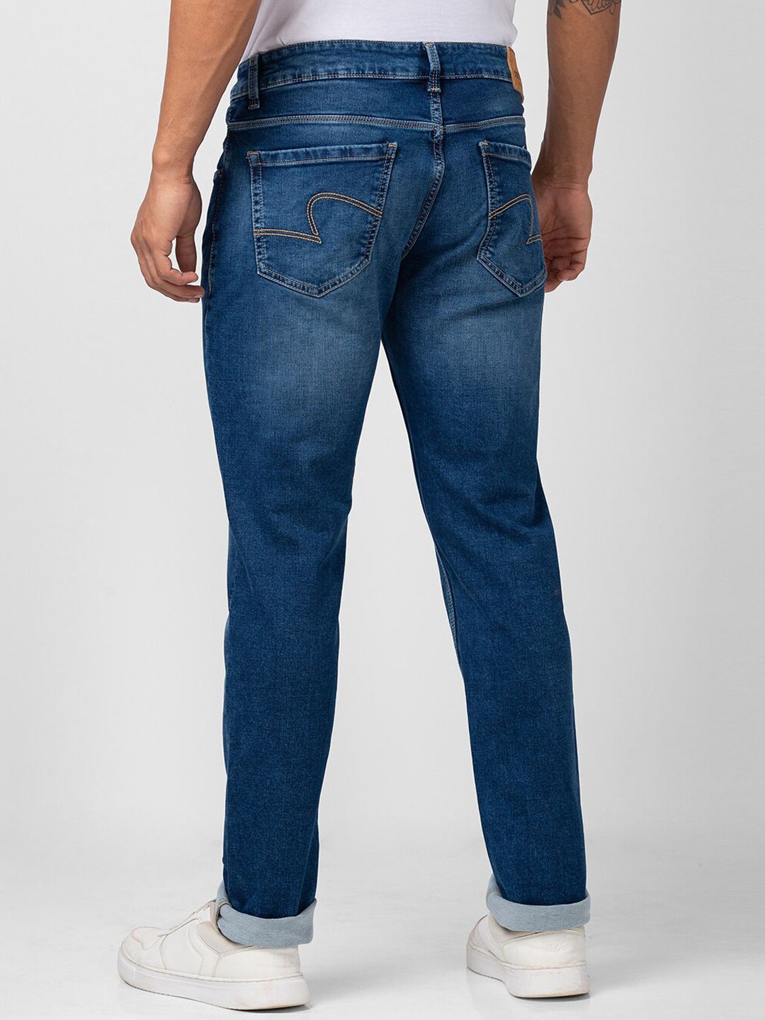 SPYKAR Men Mid-Rise Heavy Fade Stretchable Cotton Jeans