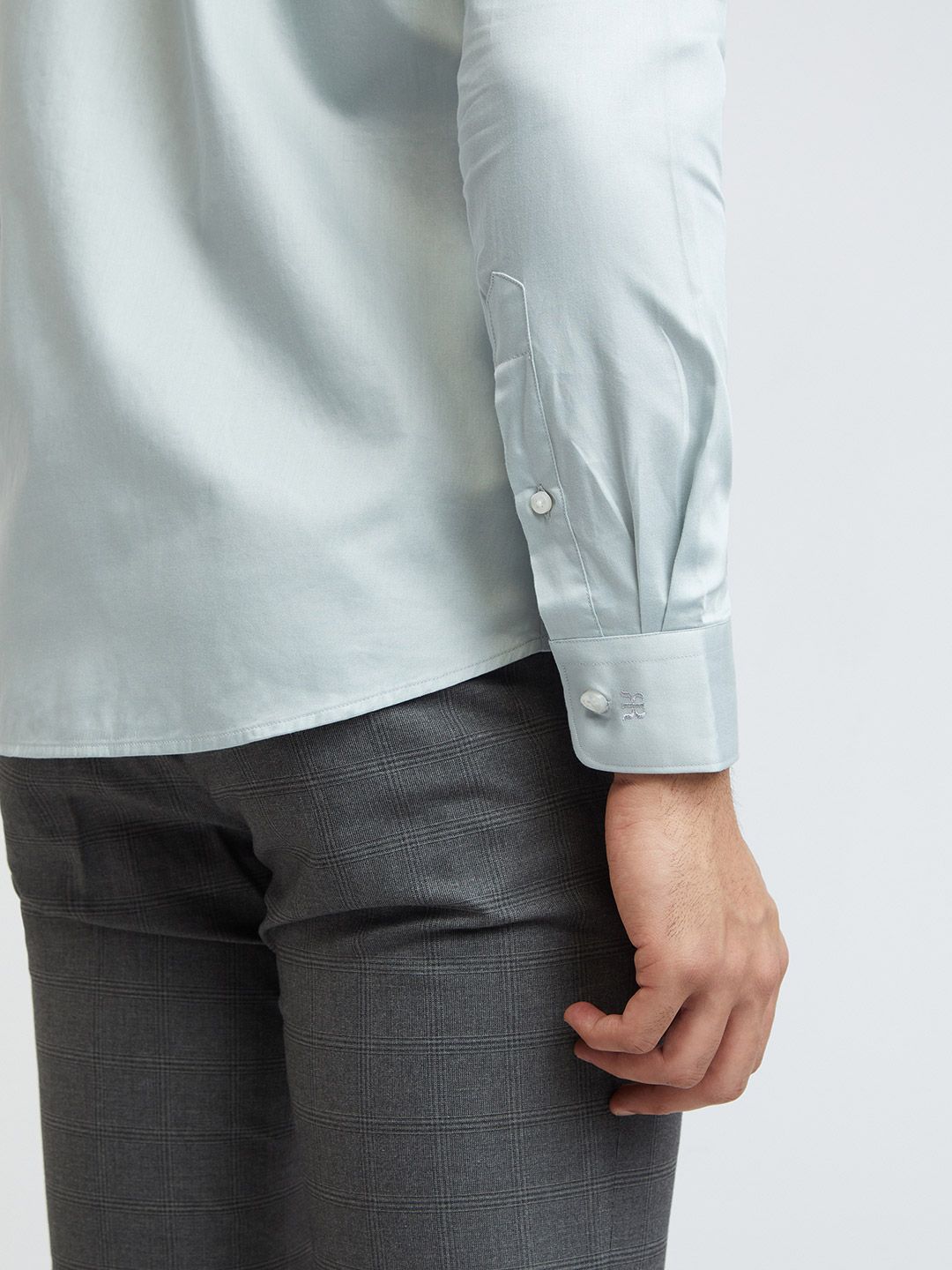 Raymond Pure Cotton Slim Fit Opaque Formal Shirt