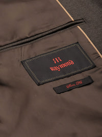 Raymond Men Brown Solid Slim Fit Single Breasted Formal Blazer