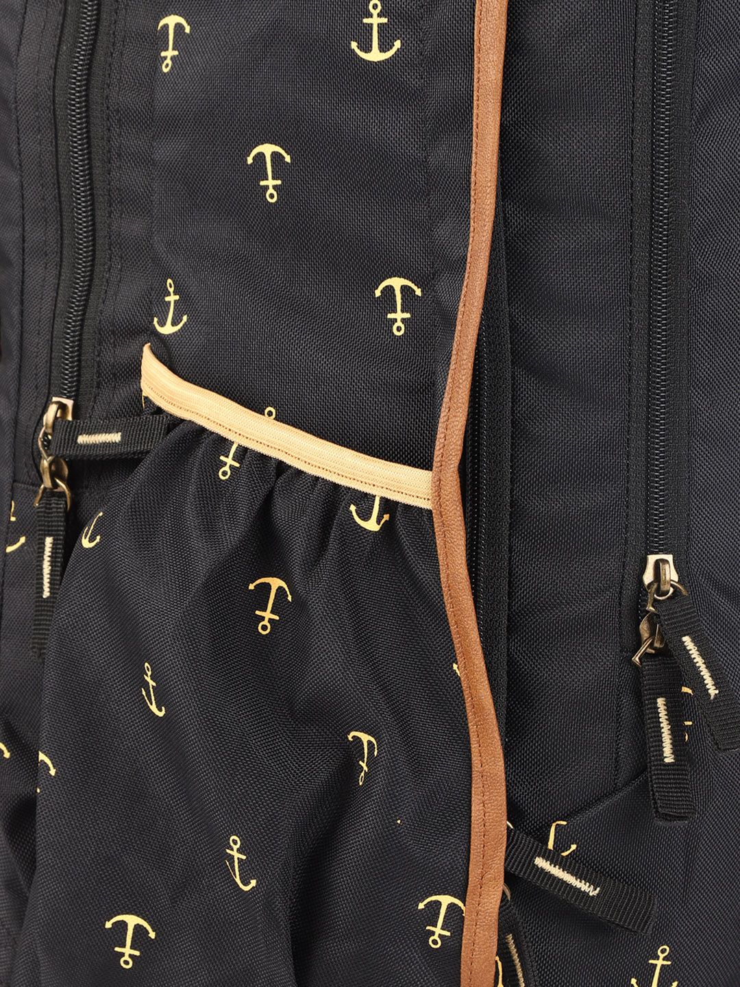 Gear Unisex Black Anchor Print Laptop Backpack