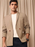 Mr Bowerbird Tailored Fit Double Breasted Casual Blazer