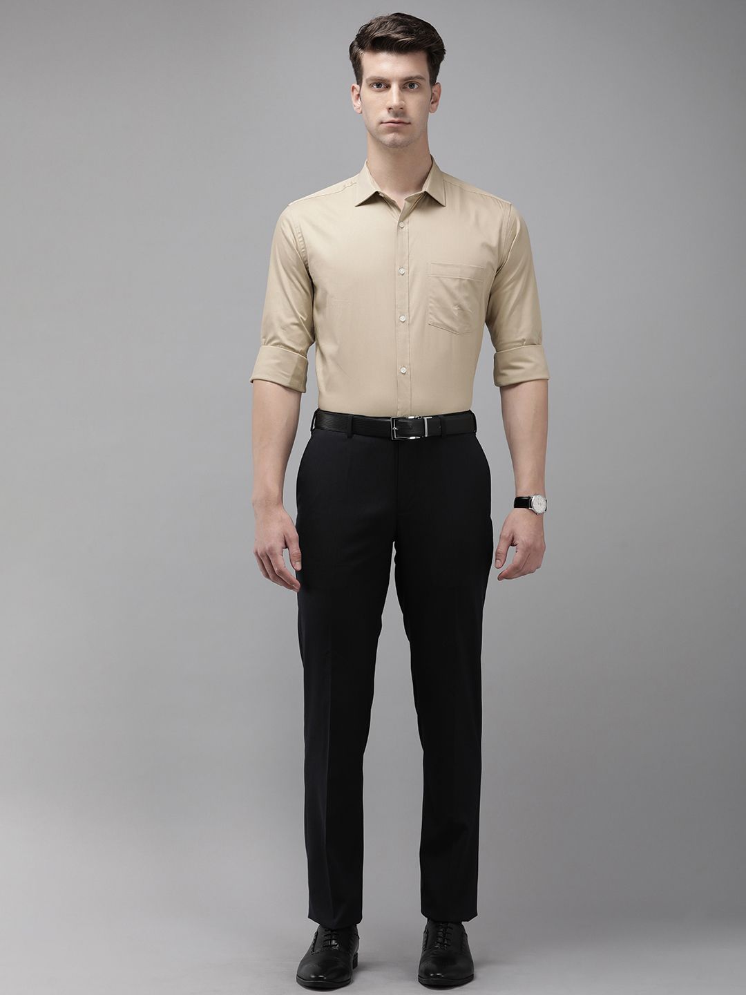 Park Avenue Solid Slim Fit Formal Shirt
