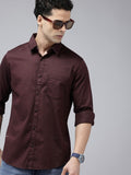 SPYKAR Pure Cotton Slim Fit Opaque Casual Shirt