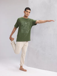 HRX by Hrithik Roshan Printed Pure Cotton Yoga T-shirt
