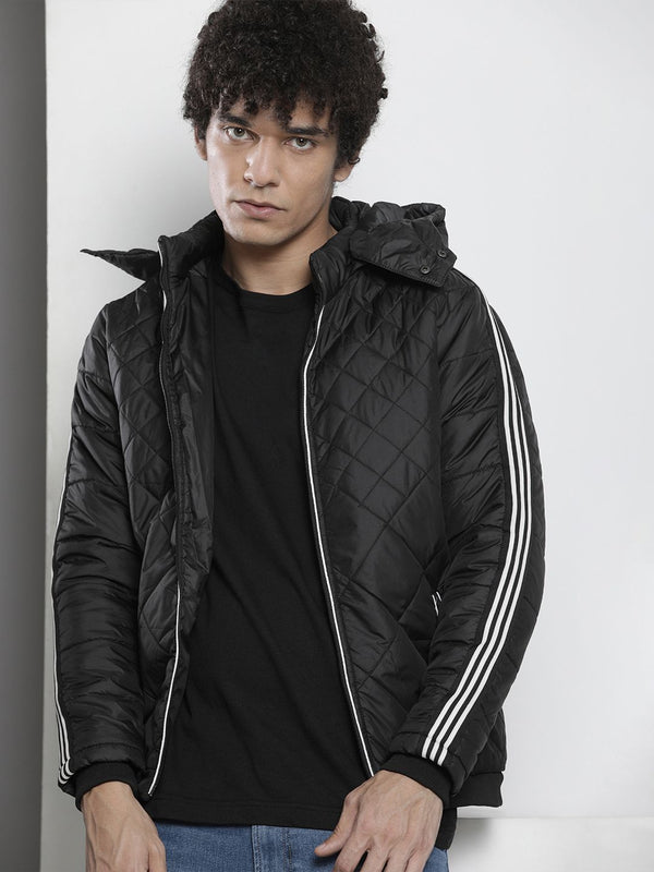 The Indian Garage Co Men Zip-Front Hooded Puffer Jacket