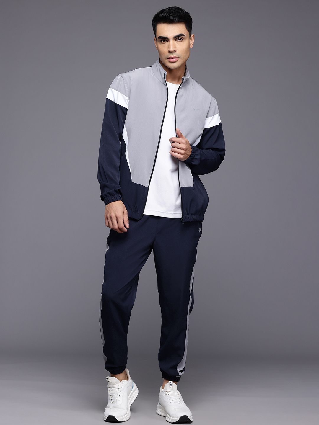 HRX by Hrithik Roshan Colourblocked Rapid-Dry Running Tracksuit