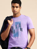 Being Human Brand Logo Printed Pure Cotton Slim Fit T-shirt