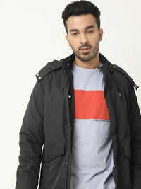 RARE RABBIT Men I Am Regular Fit Colourblocked Round Neck Pure Cotton T-Shirt