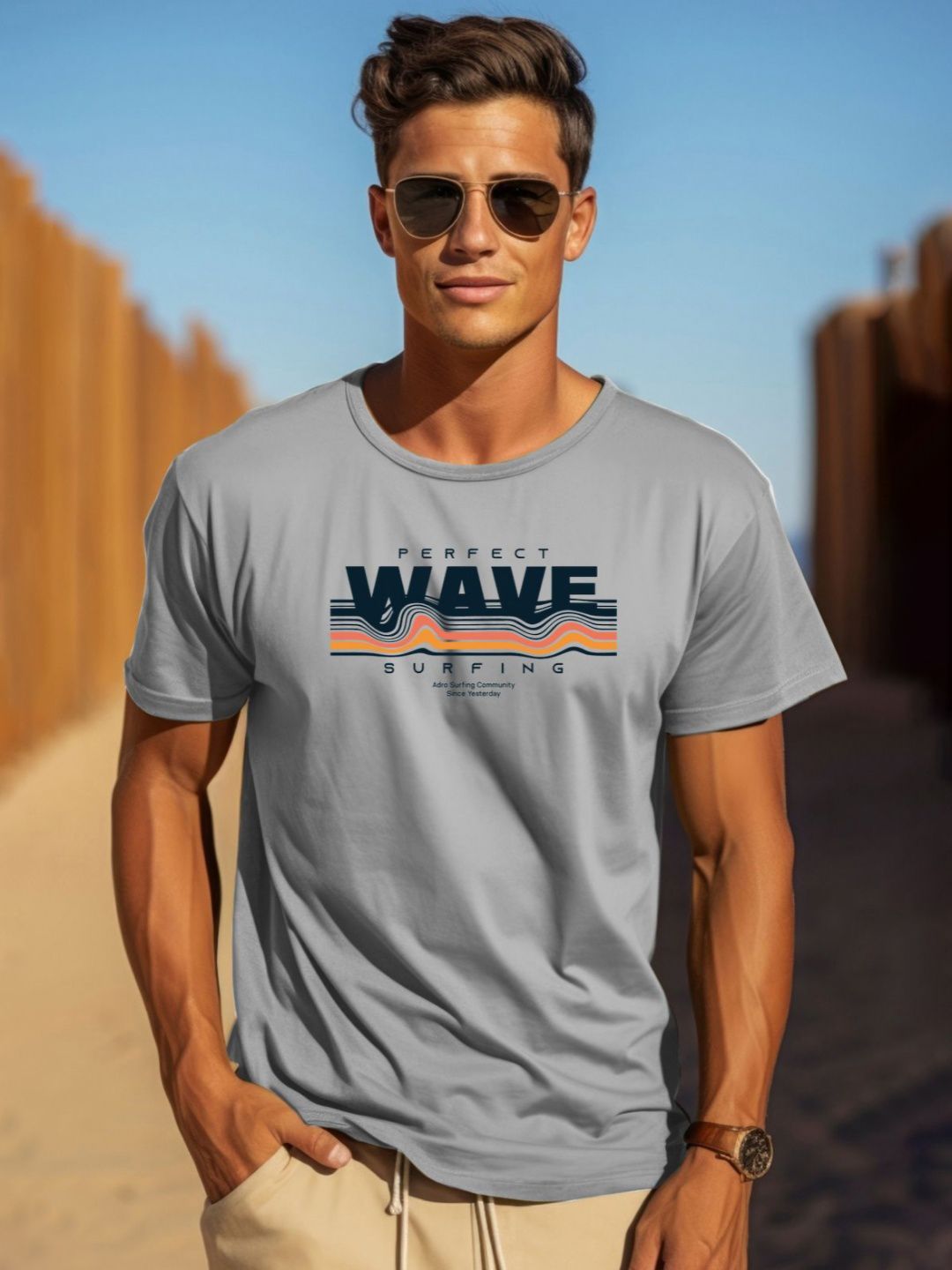 ADRO Men Printed T-shirt