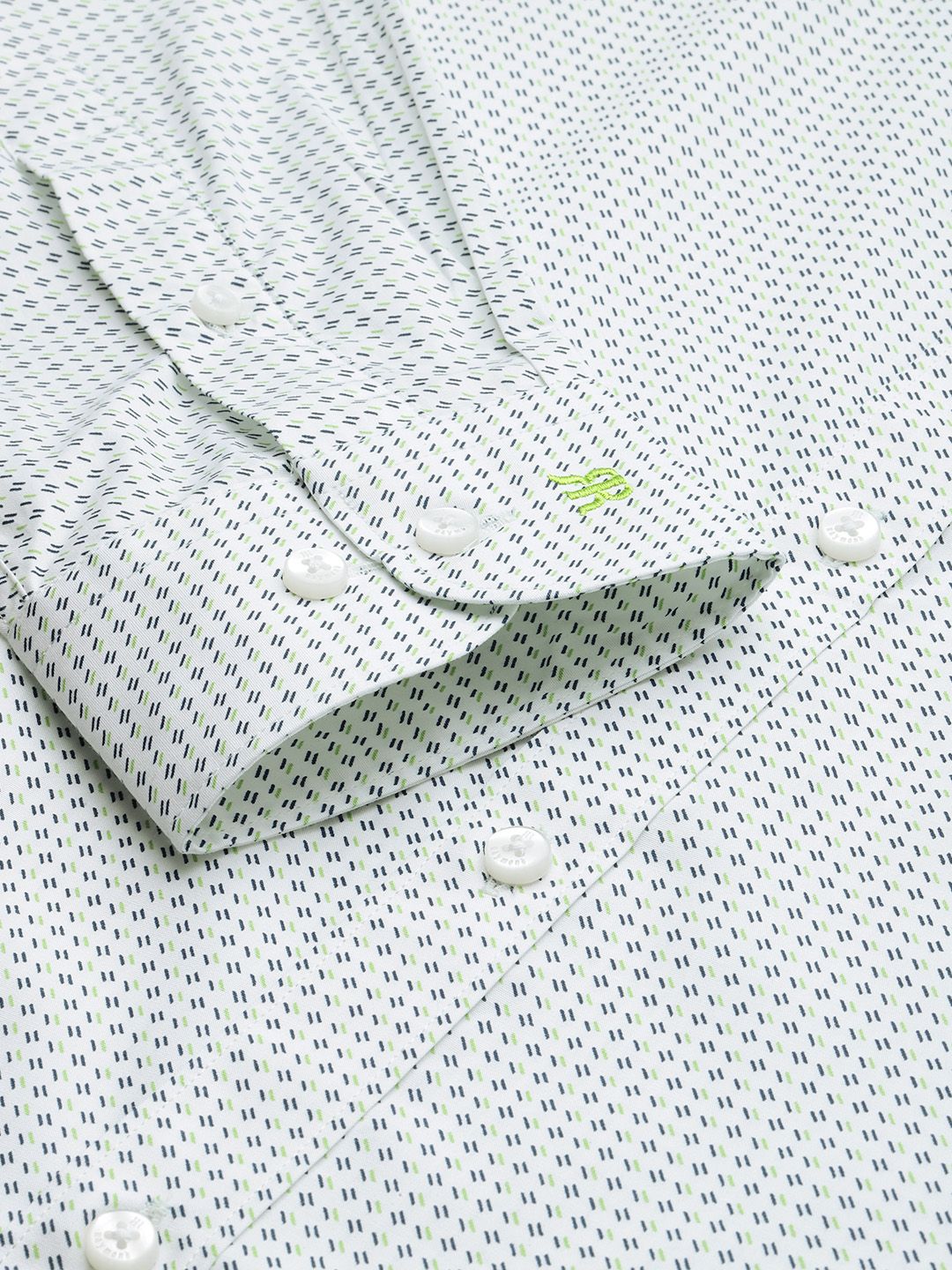 Raymond Pure Cotton Slim Fit Printed Formal Shirt