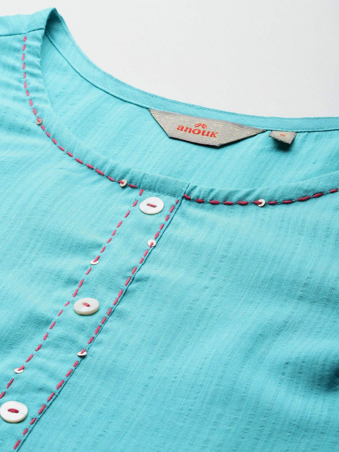 Anouk Solid A-Line Kurta