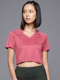 HRX by Hrithik Roshan Raglan Sleeves Rapid-Dry Training Crop T-shirt