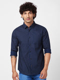 SPYKAR Slim Fit Micro Ditsy Printed Cotton Casual Shirt