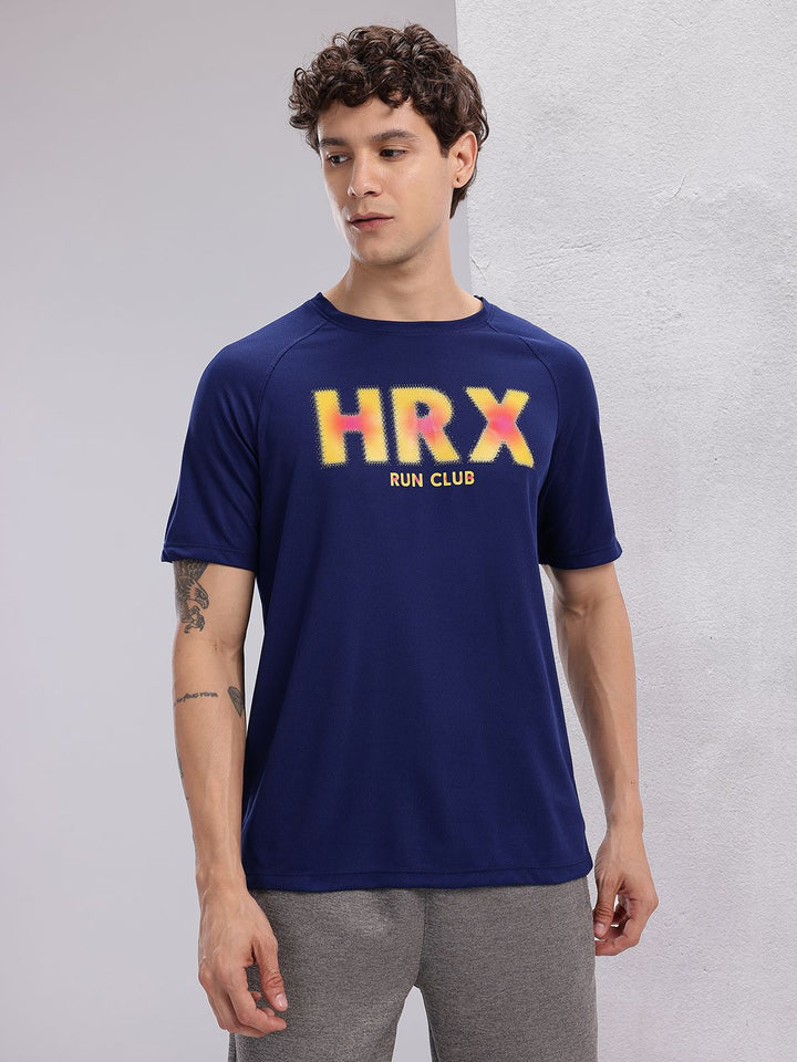 HRX by Hrithik Roshan Brand Logo Printed Rapid-Dry Running T-shirt