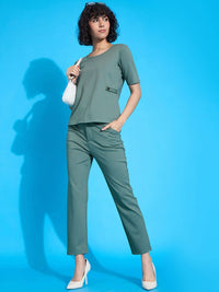 SASSAFRAS worklyf Short Sleeves Top With Trouser