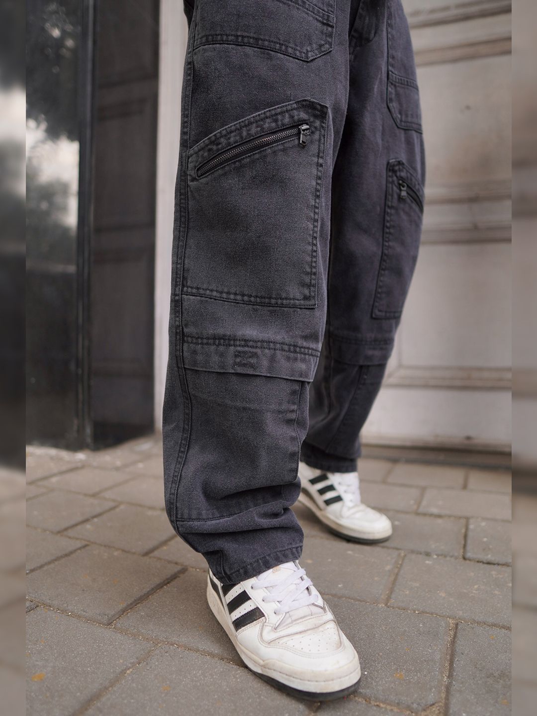 Powerlook Men Boyfriend Fit Cargo Jeans