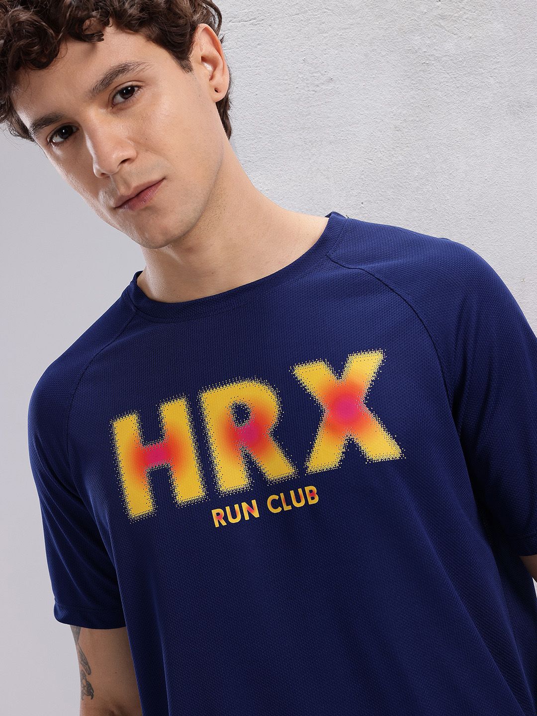 HRX by Hrithik Roshan Brand Logo Printed Rapid-Dry Running T-shirt