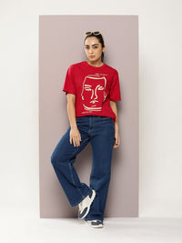 DILLINGER Graphic Printed Oversized Pure Cotton T-Shirt