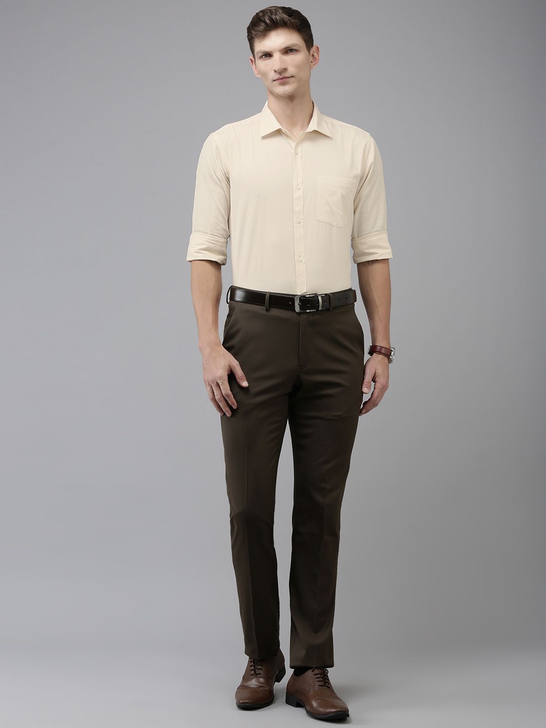 Park Avenue Pure Cotton Slim Fit Baju Formal Legap