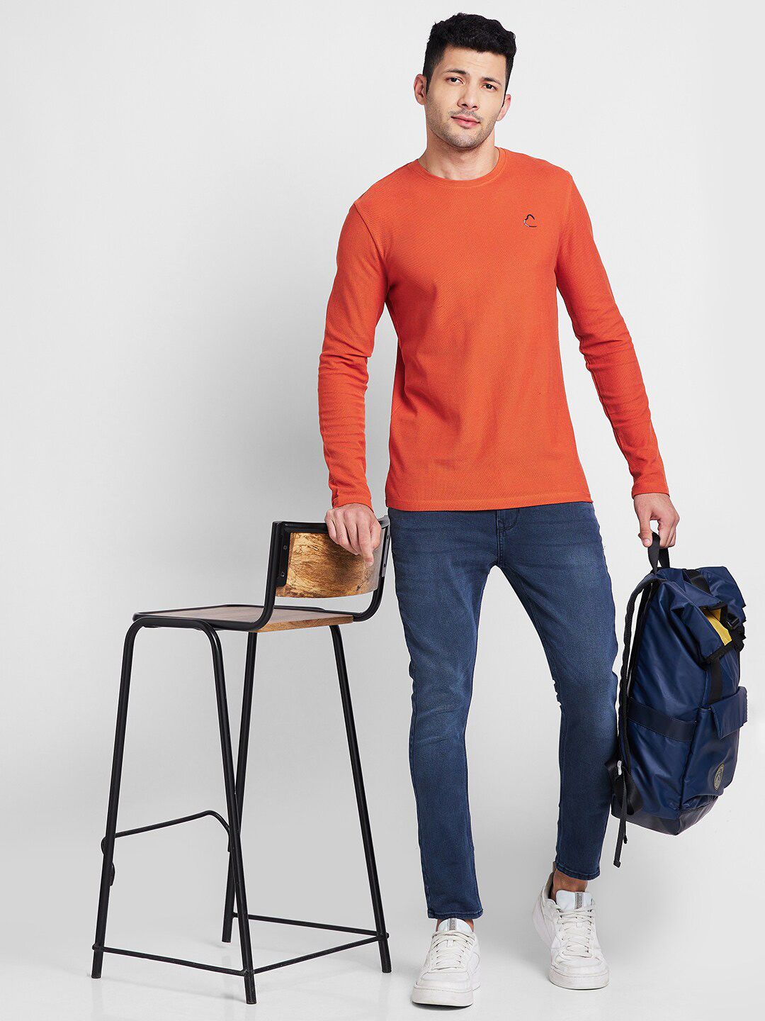 Being Human Self Design Round Neck Casual T-shirt