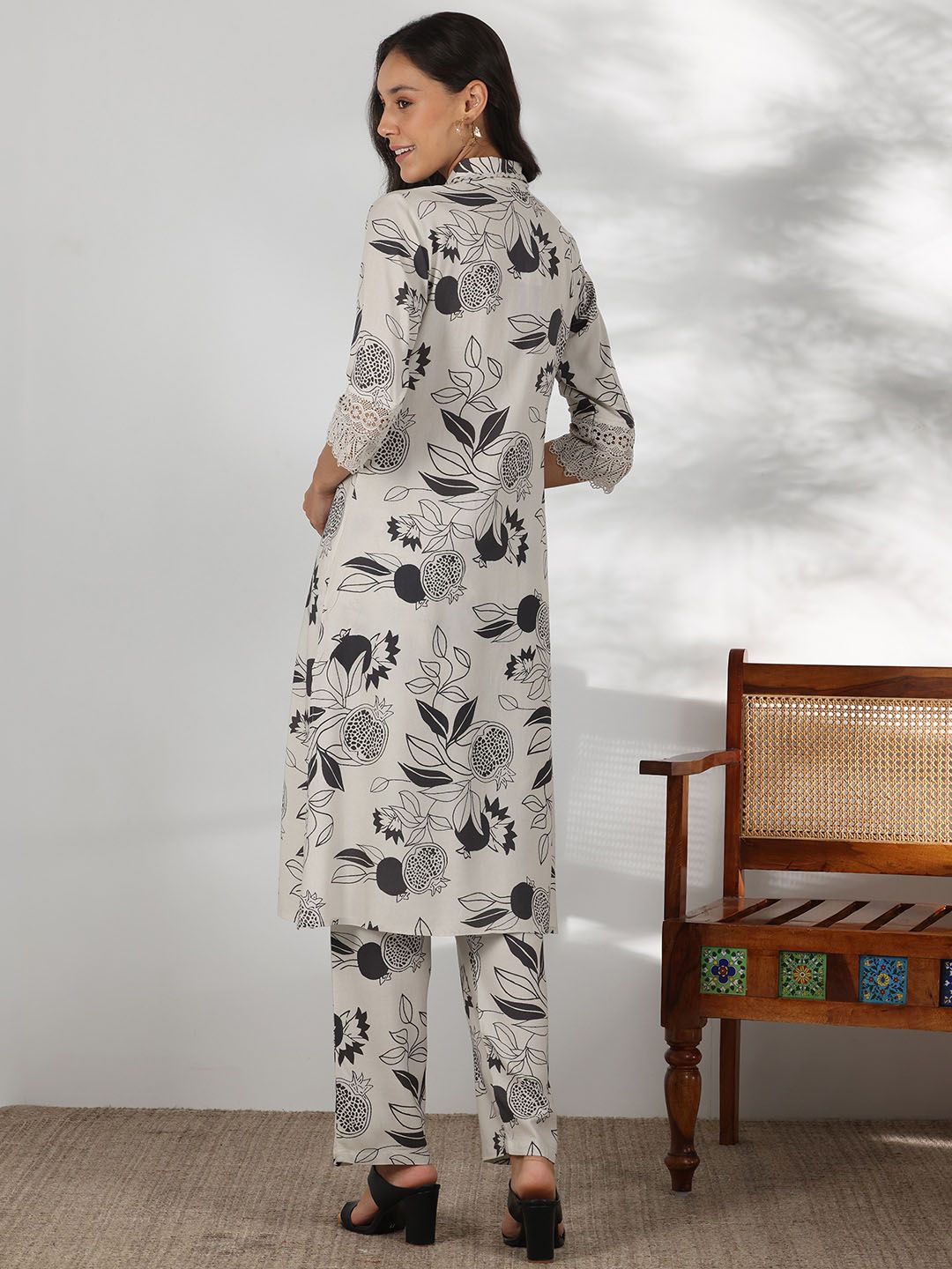Libas Floral Printed Tunic With Trouser