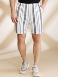 Being Human Men Striped Slim Fit Technology Shorts