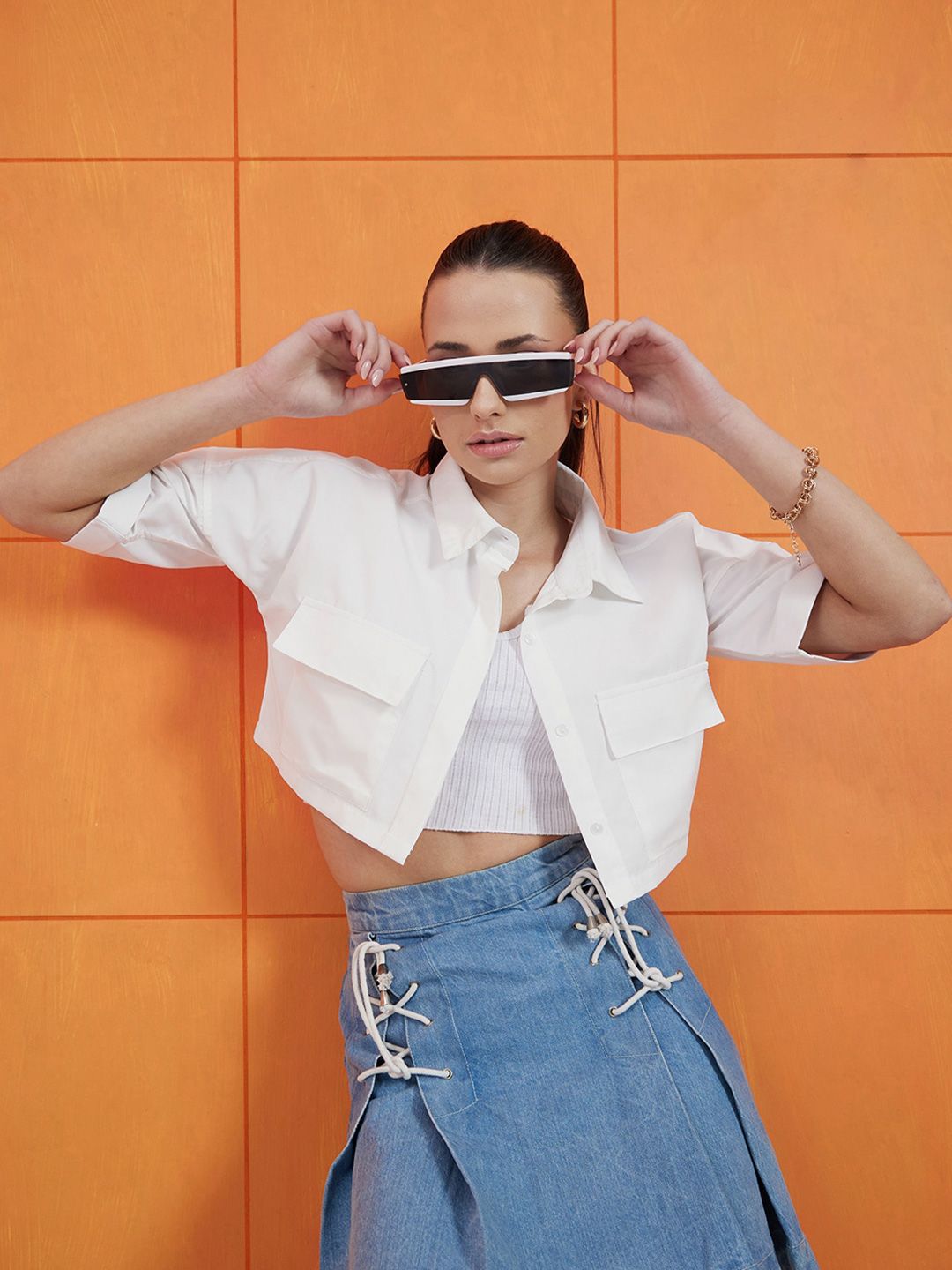 STREET 9 Comfort Boxy Pure Cotton Opaque Casual Shirt