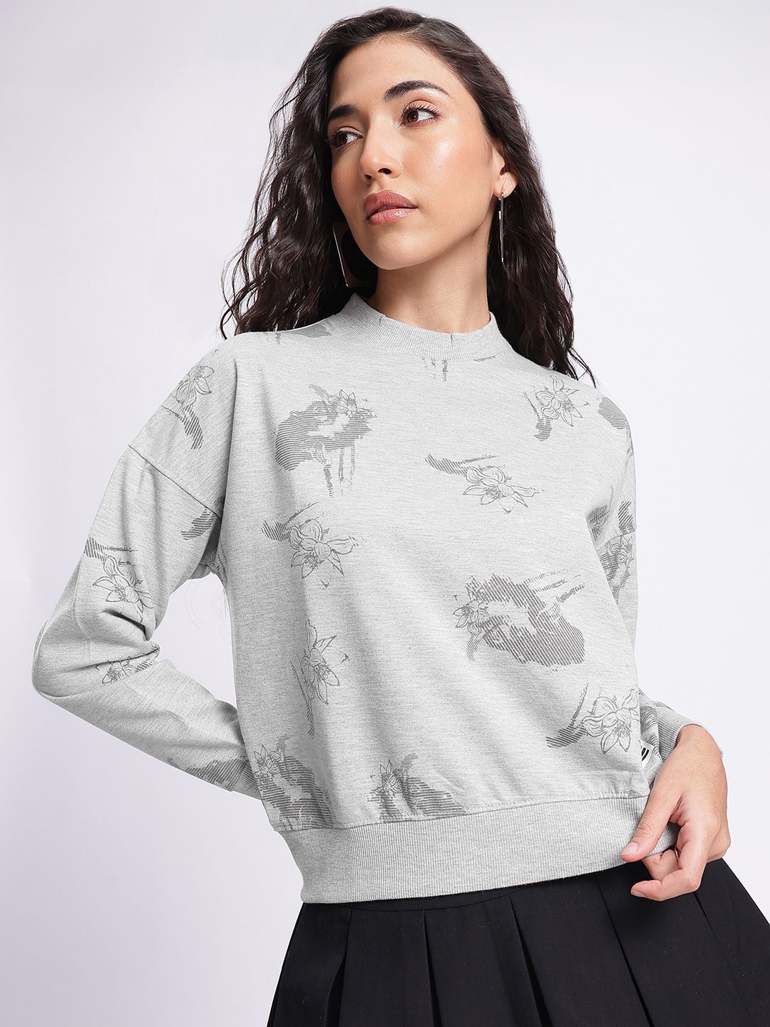 DressBerry Artsy Comfort Printed Sweatshirt