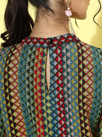 DressBerry Women Multi-Coloured Geometric Top