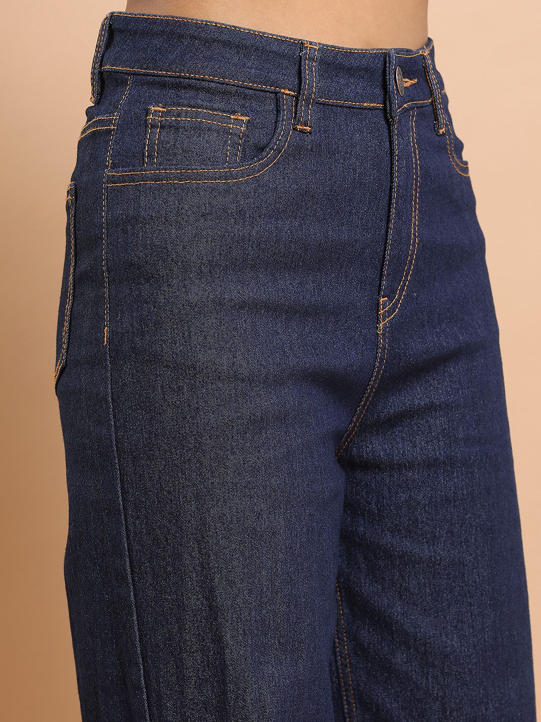 Basics By Tokyo Talkies Women Mid-Raise Clean Look Flared Fit Jeans