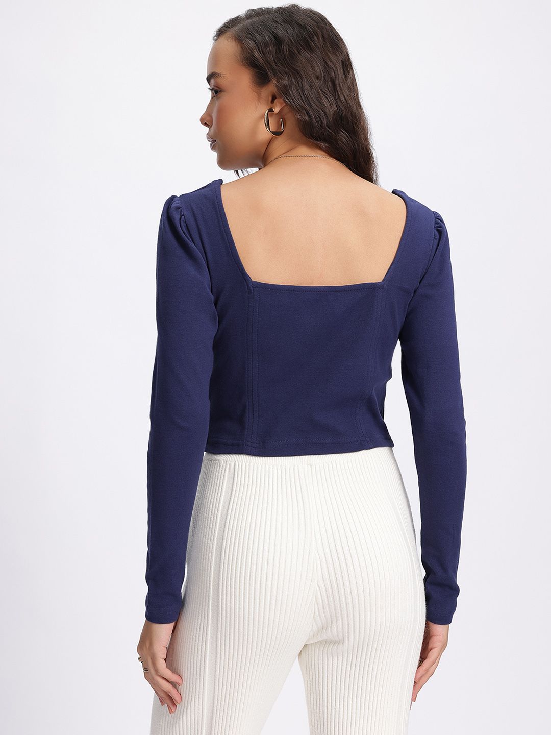 DressBerry Cozy Chic Craze Ribbed Fitted Top