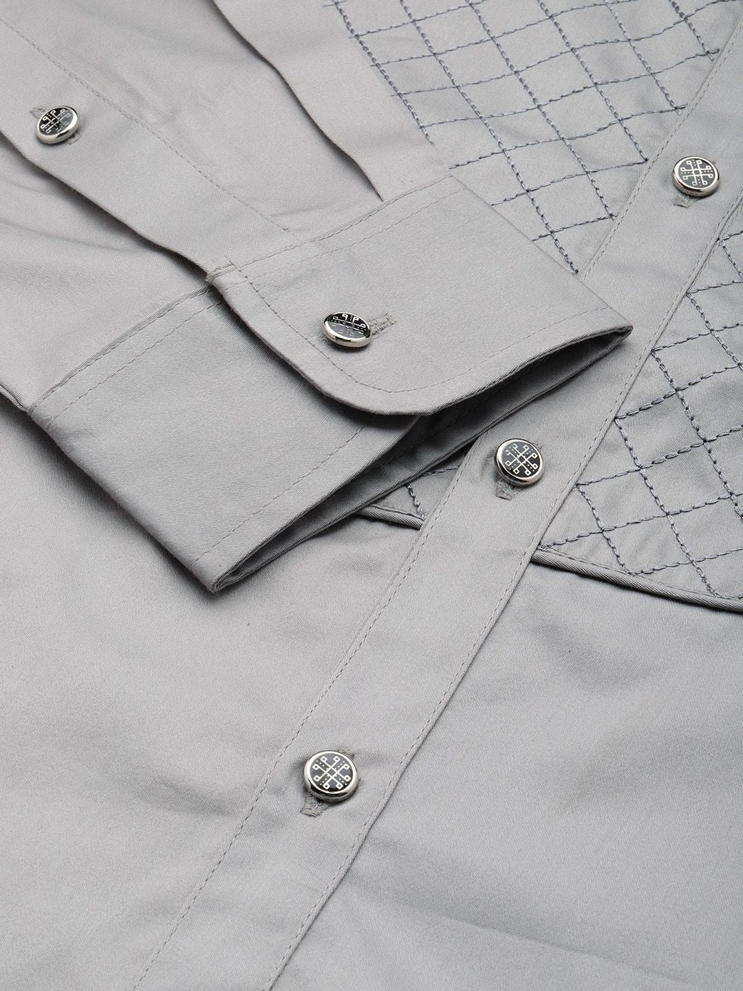 House of Pataudi Opaque Pure Cotton Party Shirt