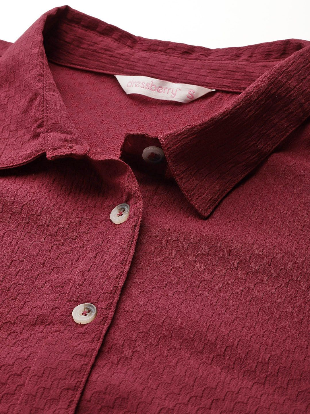 DressBerry Textured Casual Shirt