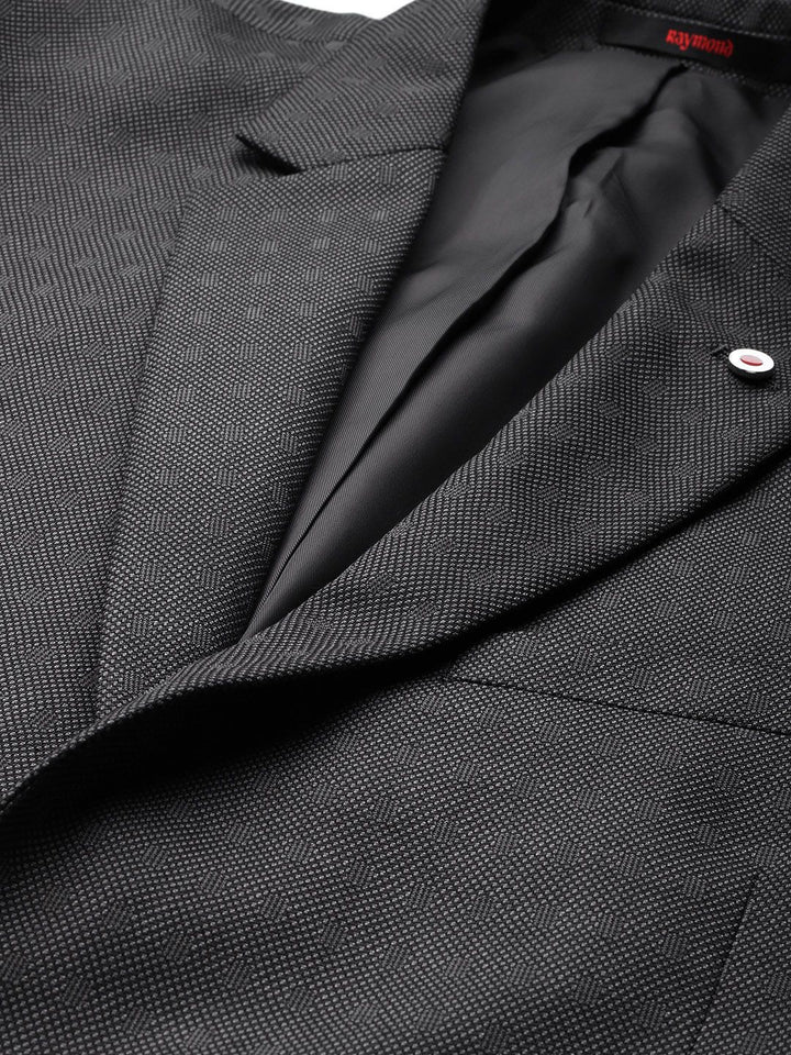 Raymond Textured Regular Fit Single-Breasted Formal Blazer