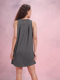 DressBerry Pleated A-Line Dress