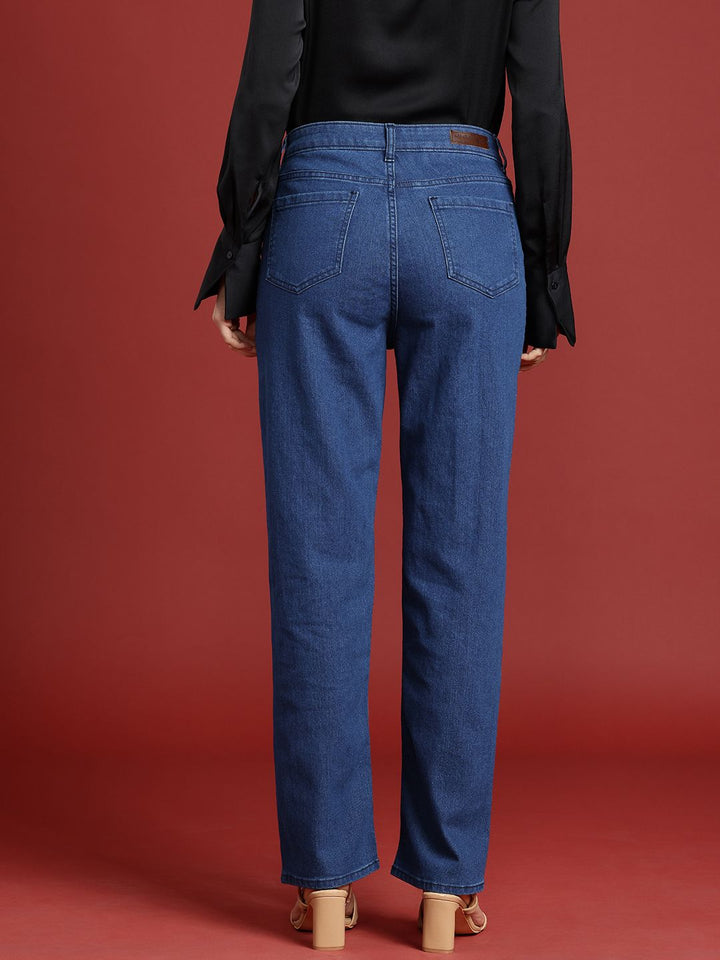 all about you Women Straight Fit High-Rise Stretchable Jeans