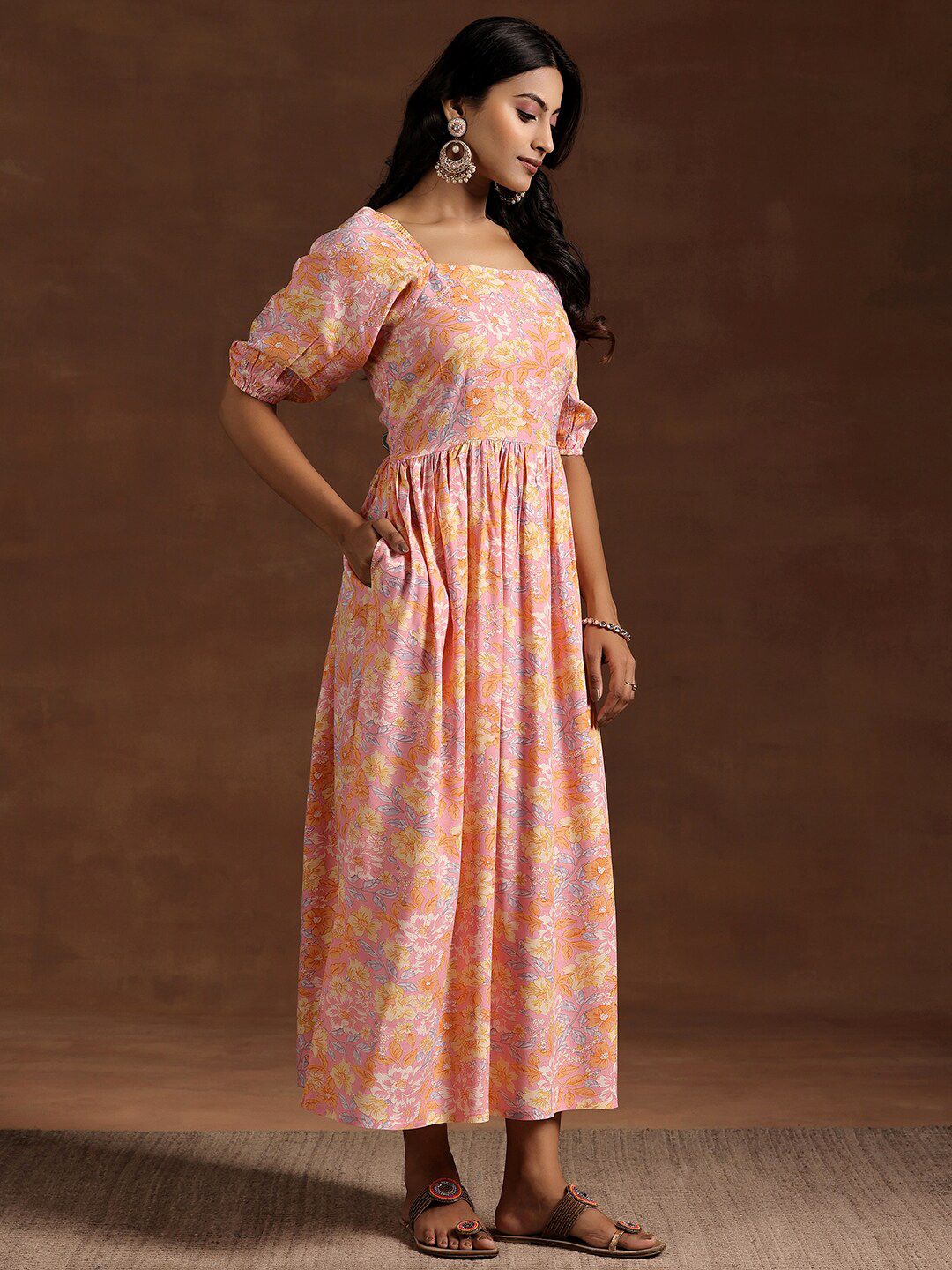 Libas Floral Printed Maxi Dress
