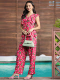 DressBerry Printed Ruffled Co-Ords