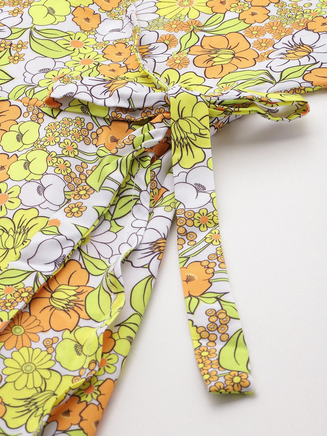 all about you Floral Print Wrap Dress