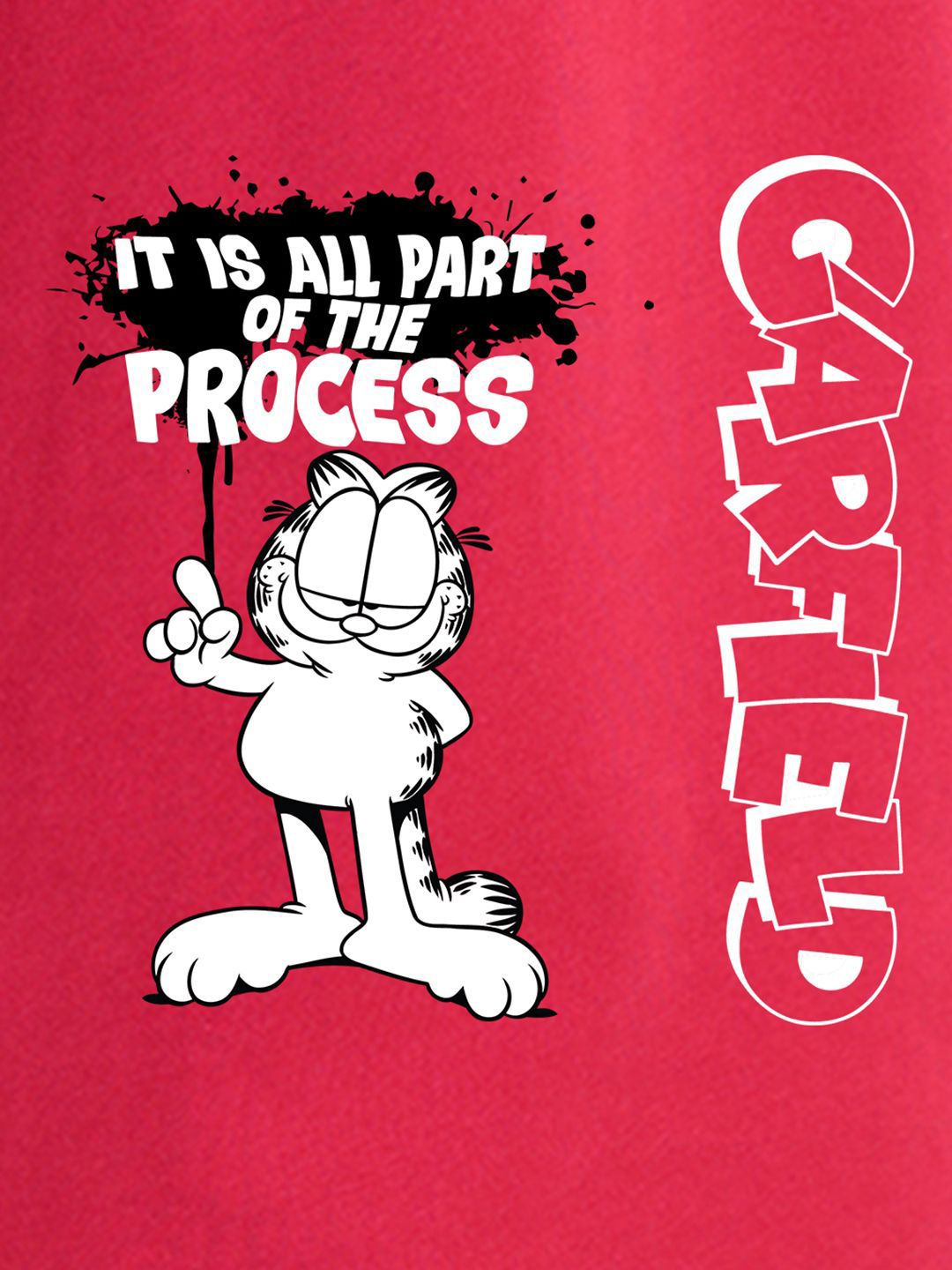 Bewakoof Men Garfield Comic Print Round Neck T-shirt