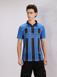 HRX by Hrithik Roshan Striped Polo Collar T-shirt