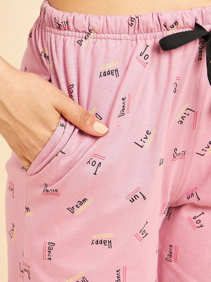 Sweet Dreams Geometric Printed Pure Cotton Night suit