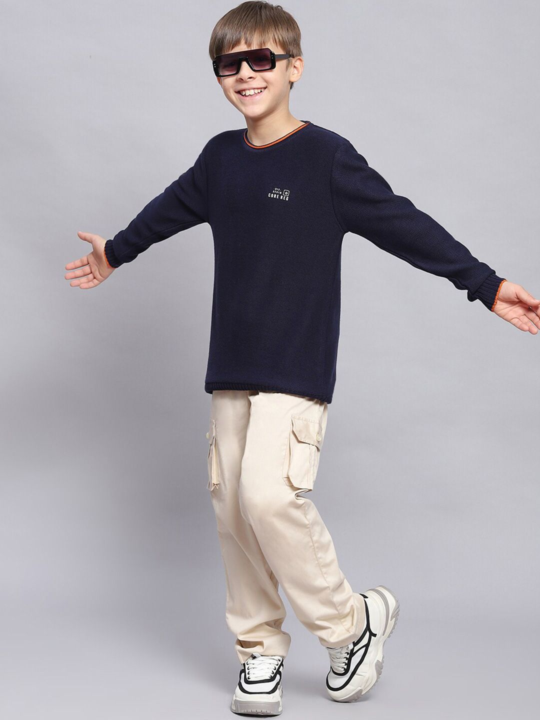 Monte Carlo Boys Pure Cotton Pullover Sweater