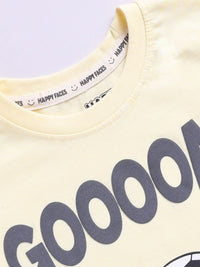 Happy Faces Kids Boys Garfield Printed Pure Cotton T-Shirt