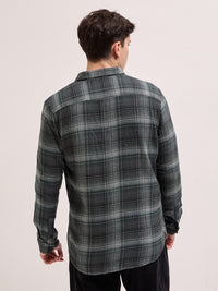 THE BEAR HOUSE Slim Fit Tartan Checks Pure Cotton Casual Shirt
