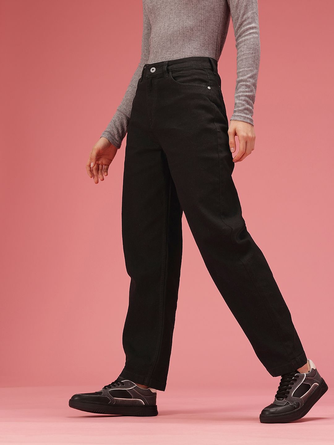 DressBerry Women Mom Fit High-Rise Stretchable Jeans