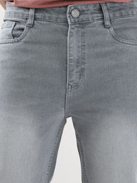 Urbano Fashion Men Straight Fit Mid-Rise Light Fade Stretchable Jeans